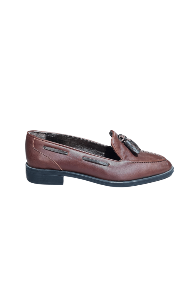 Betz Shoes | Kadın Hakiki Deri Ayakkabı Betz 191018 Kahve