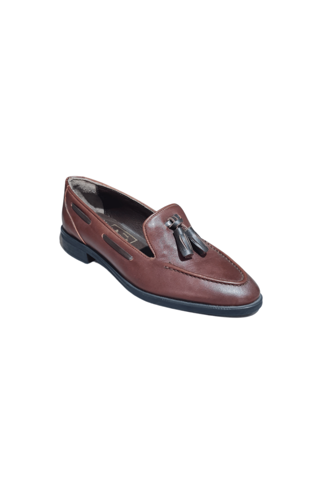 Betz Shoes | Kadın Hakiki Deri Ayakkabı Betz 191018 Kahve