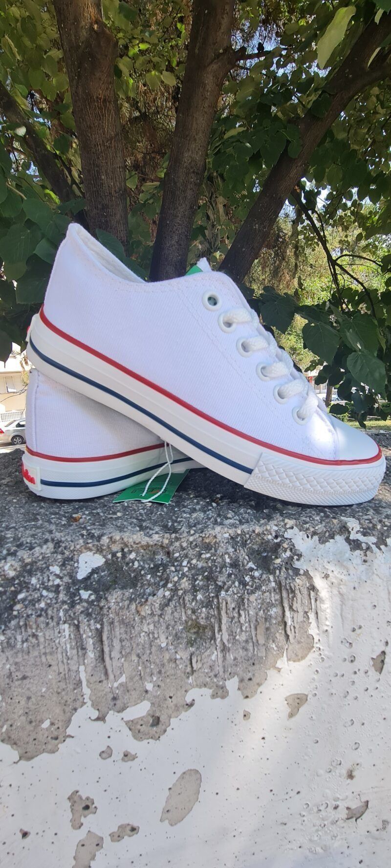 Benetton | Kadın Keten Spor Ayakkabı Bn 30196 Beyaz