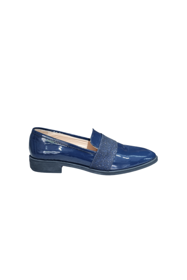 Betz Shoes | Kadın Hakiki Deri Ayakkabı Betz 191012 Lacivert