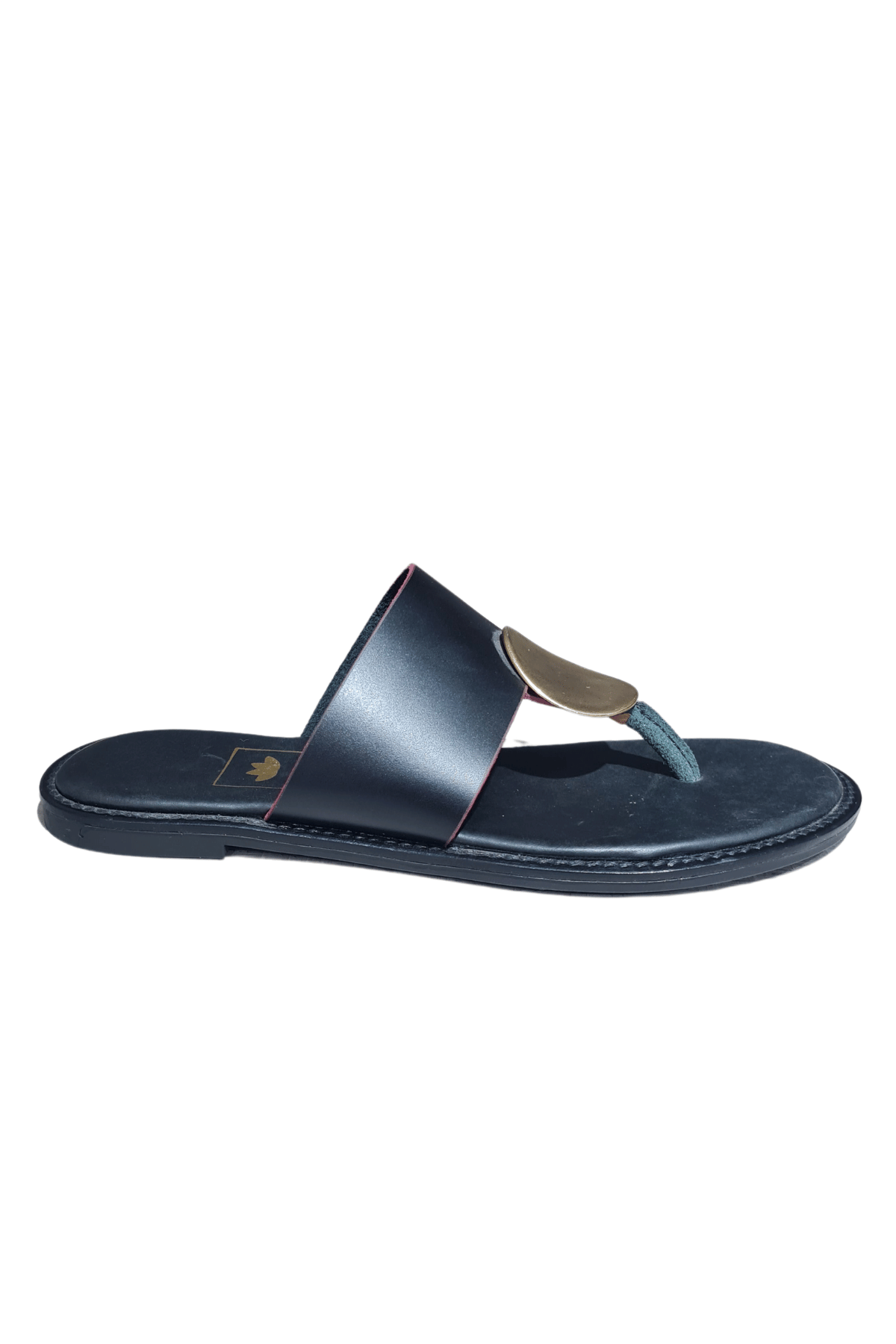 Betz Shoes | Kadın Hakiki Deri Terlik Betz 191188 Siyah