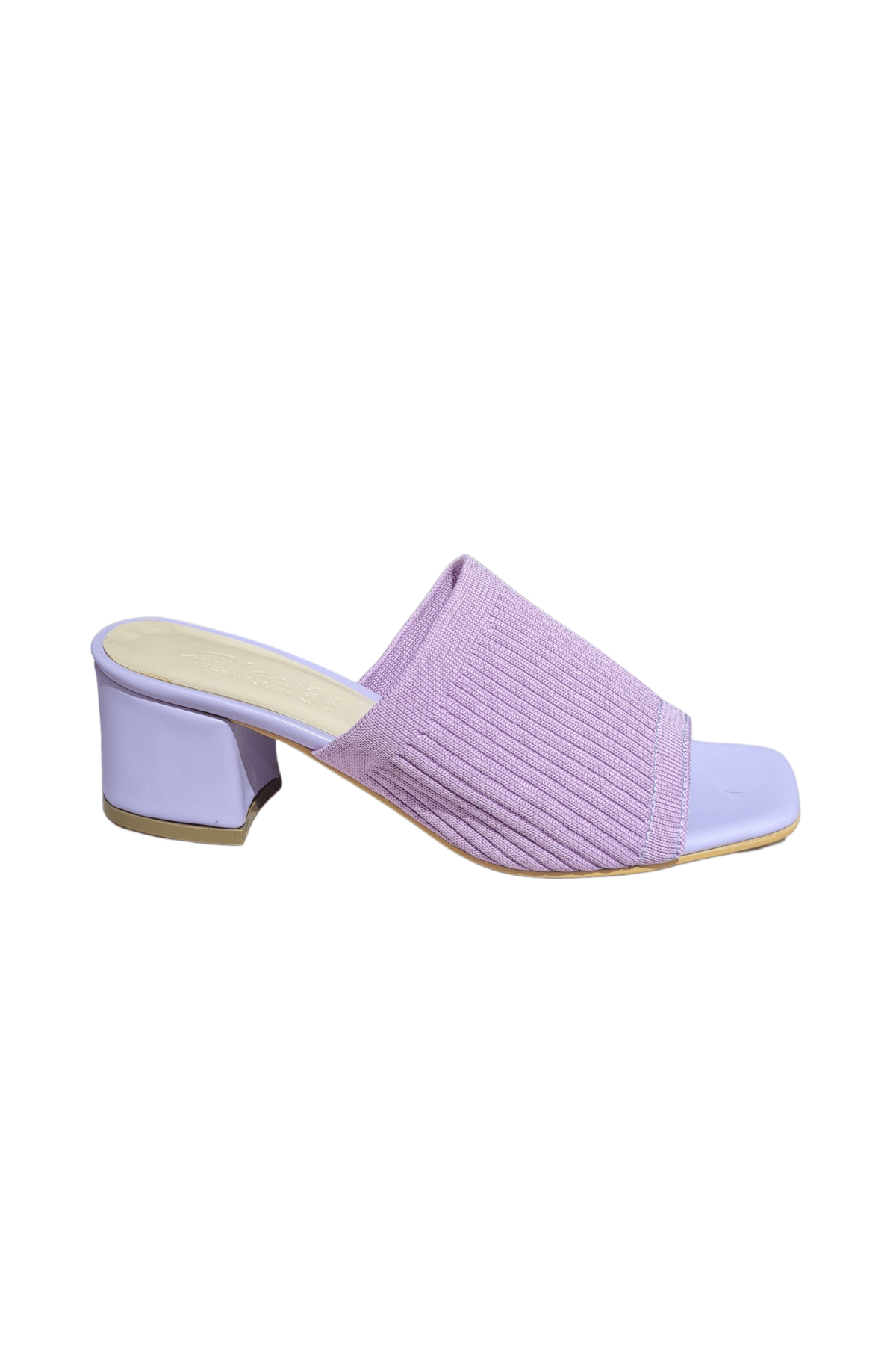 Betz Shoes | Kadın Suni Deri Triko Terlik Betz 290188 Lila