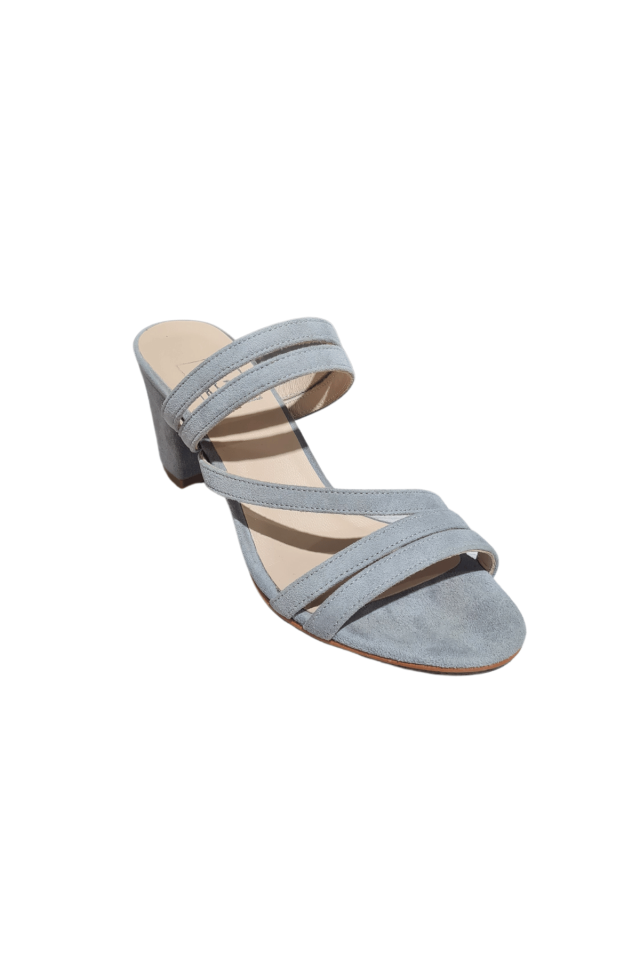 Betz Shoes | Kadın Hakiki Süet Deri Terlik Betz 191068 Gri