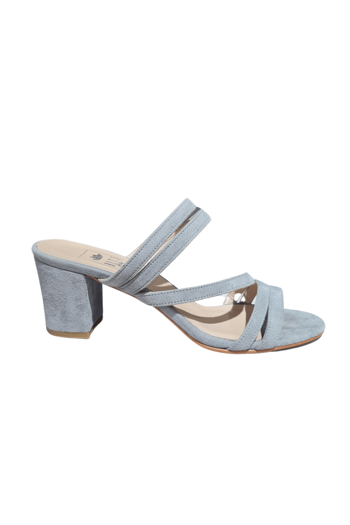 Betz Shoes | Kadın Hakiki Süet Deri Terlik Betz 191068 Gri