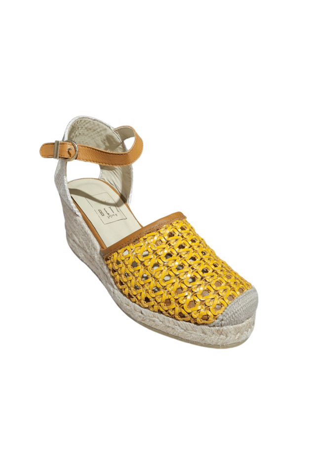 Betz Shoes | Kadın Suni Deri Sandalet Betz 191187 Hardal