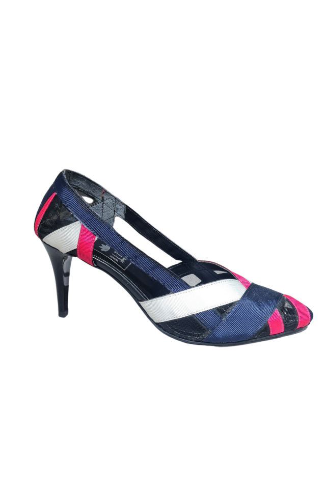 Betz Shoes | Kadın Suni Deri Ayakkabı Betz 290064 Lacivert Fuşya