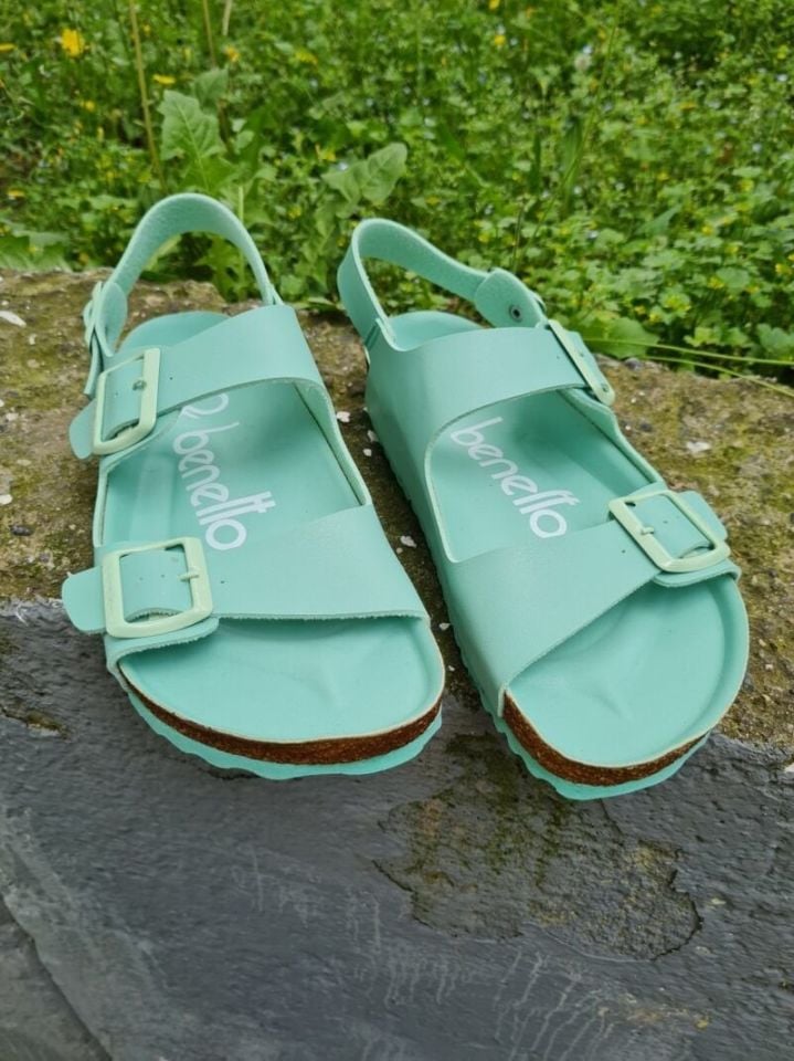 Benetton | Kadın Sandalet BN 1222 Açık Yeşil