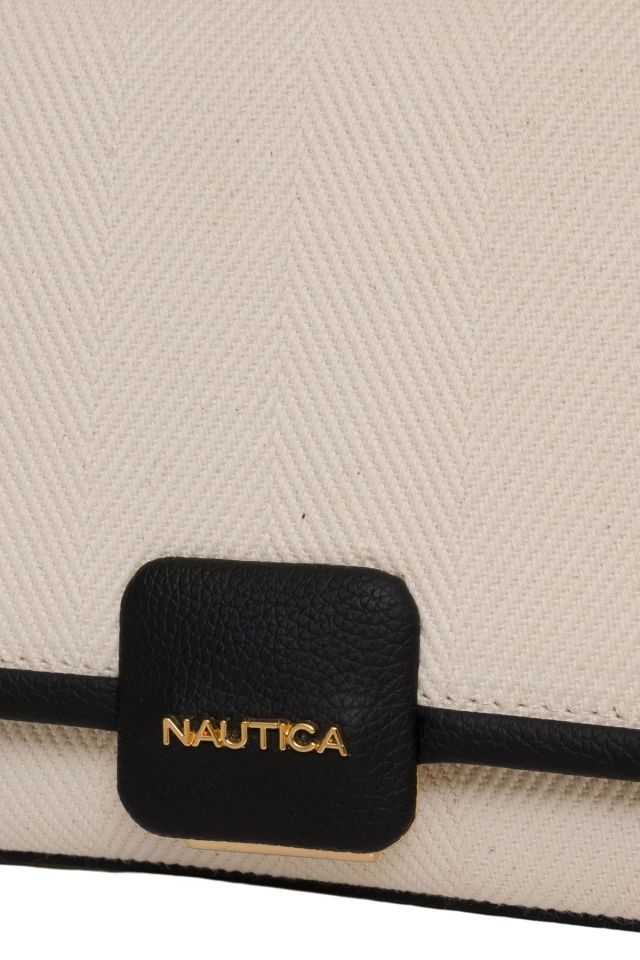 Nautica | Kadın Omuz Çantası CN7243T Bej-Siyah
