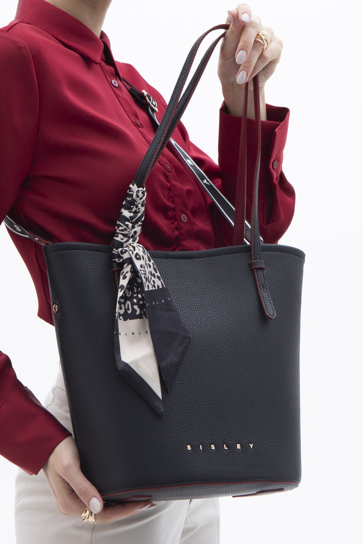Sisley | Kadın Omuz Çantası SLY 161 Siyah