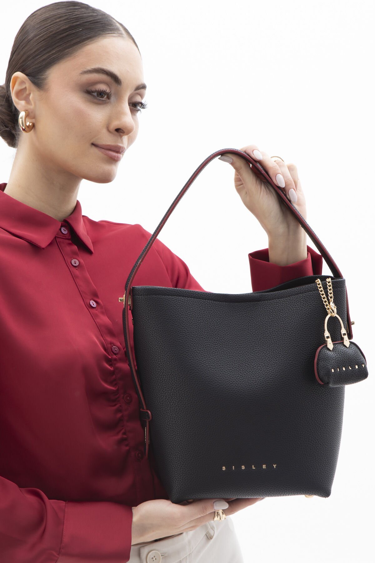 Sisley | Kadın Omuz Çantası SLY 163 Siyah
