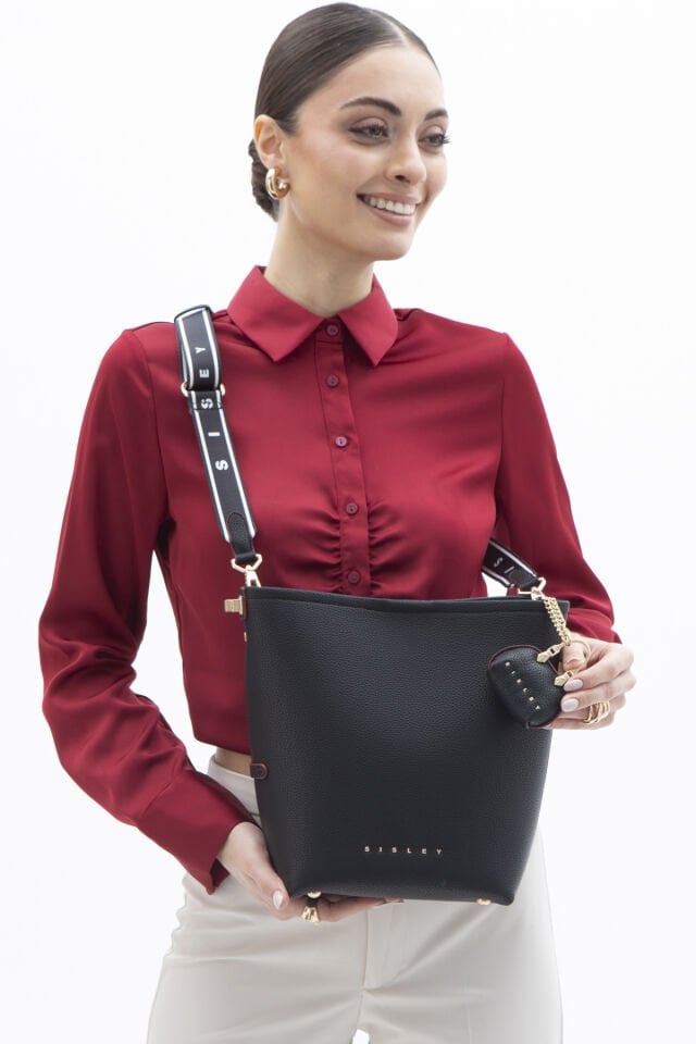 Sisley | Kadın Omuz Çantası SLY 163 Siyah
