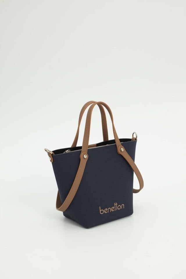 Benetton | Kadın Omuz Çantası BNT 1680 Lacivert-Camel