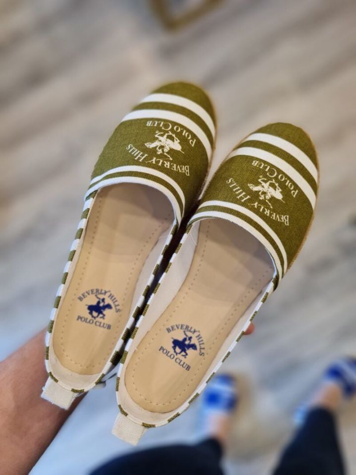 Beverly Hills Polo Club | Kadın Keten Espadril PO 10210 Haki