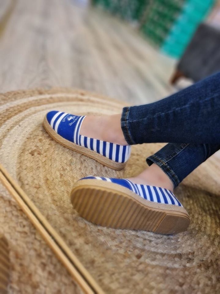 Beverly Hills Polo Club | Kadın Keten Espadril PO 10210 Lacivert