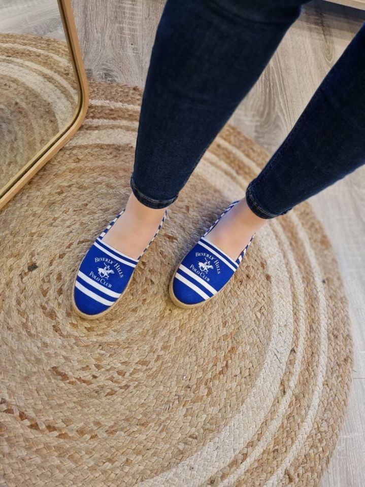 Beverly Hills Polo Club | Kadın Keten Espadril PO 10210 Lacivert