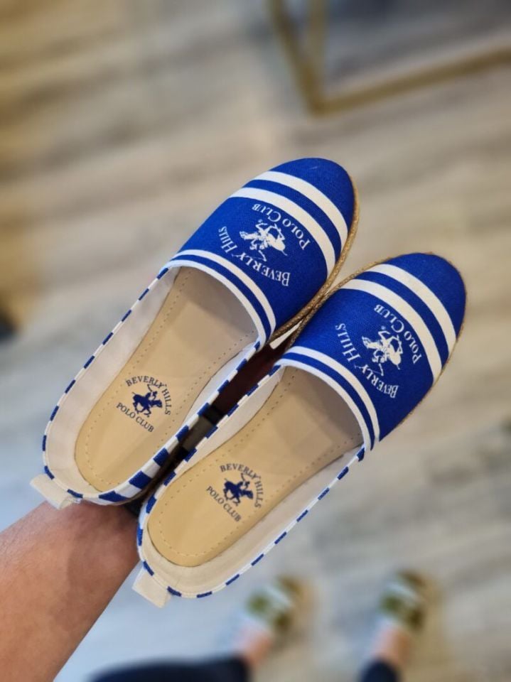 Beverly Hills Polo Club | Kadın Keten Espadril PO 10210 Lacivert