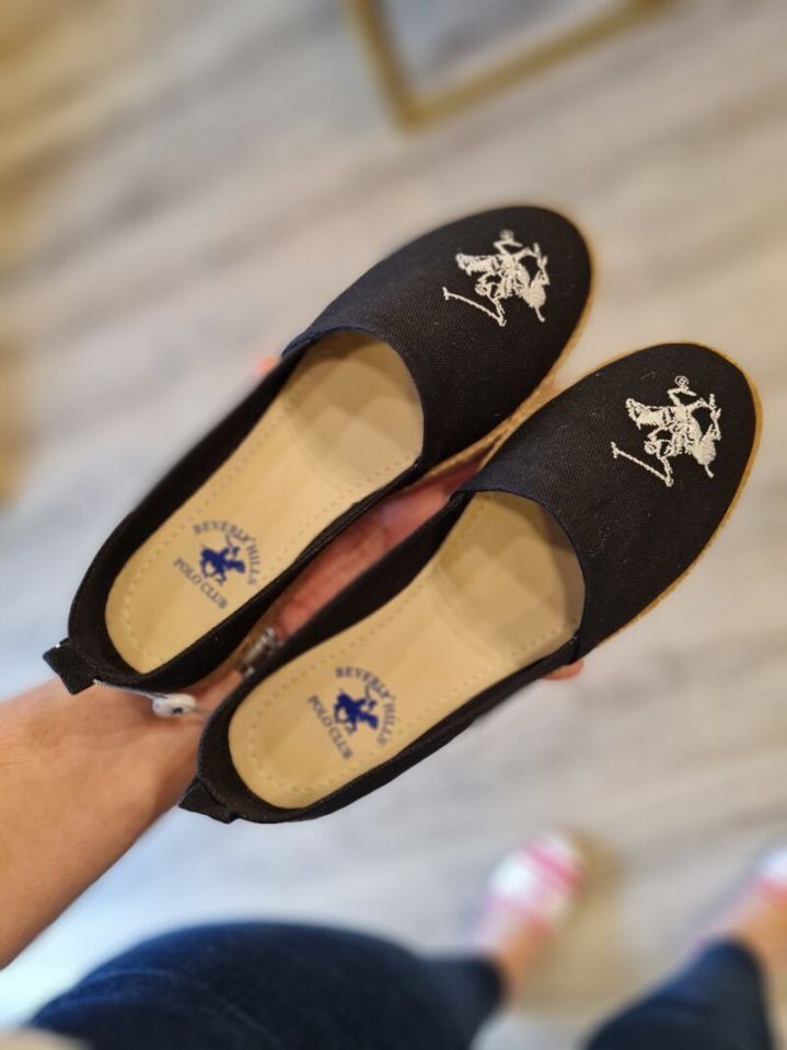Beverly Hills Polo Club | Kadın Keten Espadril PO 10212 Siyah