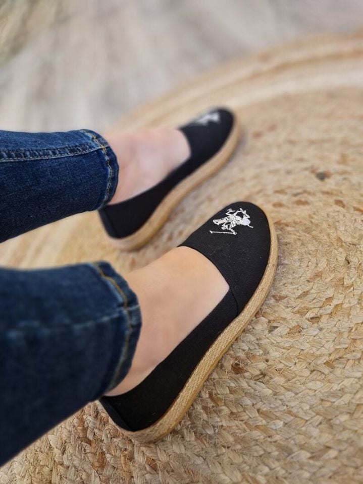 Beverly Hills Polo Club | Kadın Keten Espadril PO 10212 Siyah