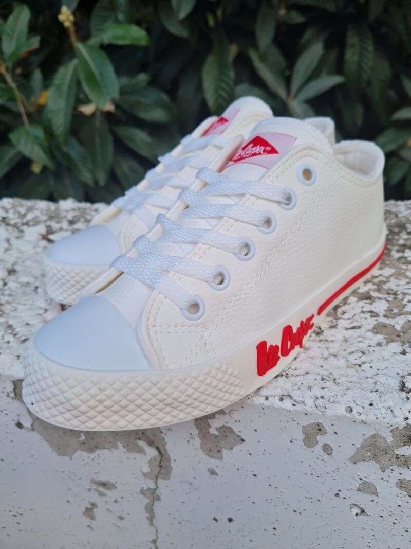 Lee Cooper | Kadın Suni Deri Spor Ayakkabı LC 30000 Beyaz