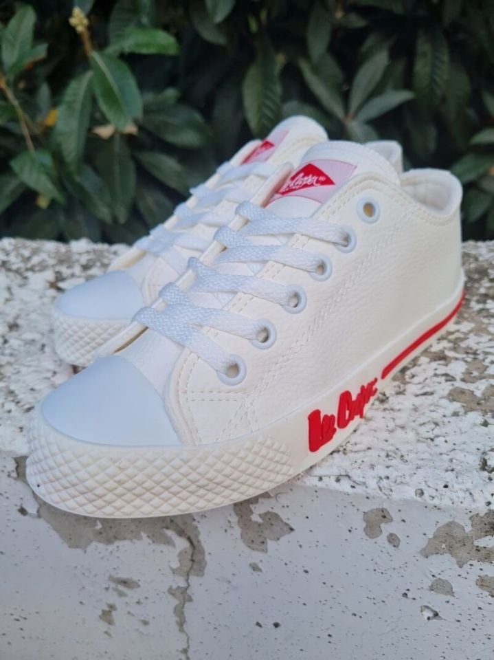 Lee Cooper | Kadın Suni Deri Spor Ayakkabı LC 30000 Beyaz 38
