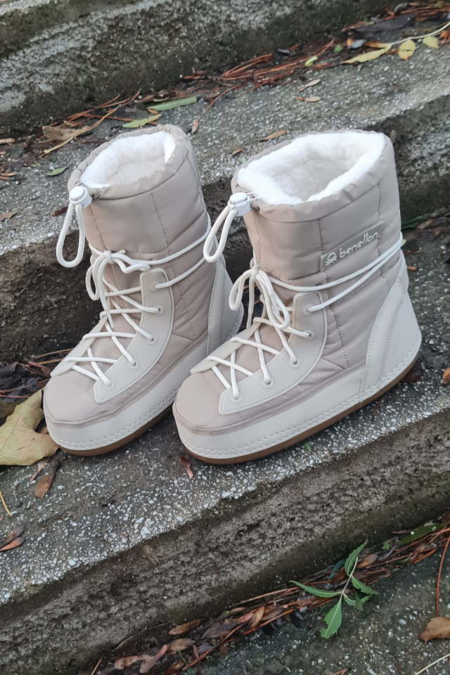 Benetton | Kadın Kar Botu BN 50085 Krem