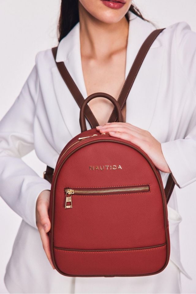 Nautica | Kadın Sırt Çantası CN6501T Kiremit-A.Kahve