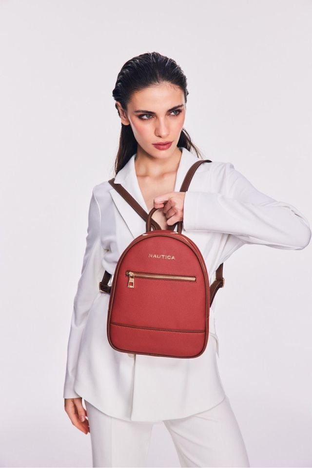 Nautica | Kadın Sırt Çantası CN6501T Kiremit-A.Kahve
