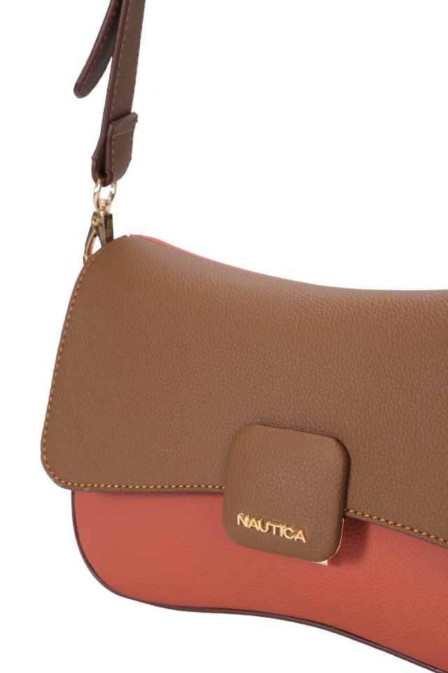 Nautica | Kadın Çapraz Çanta CN6506T Kiremit-A.Kahve